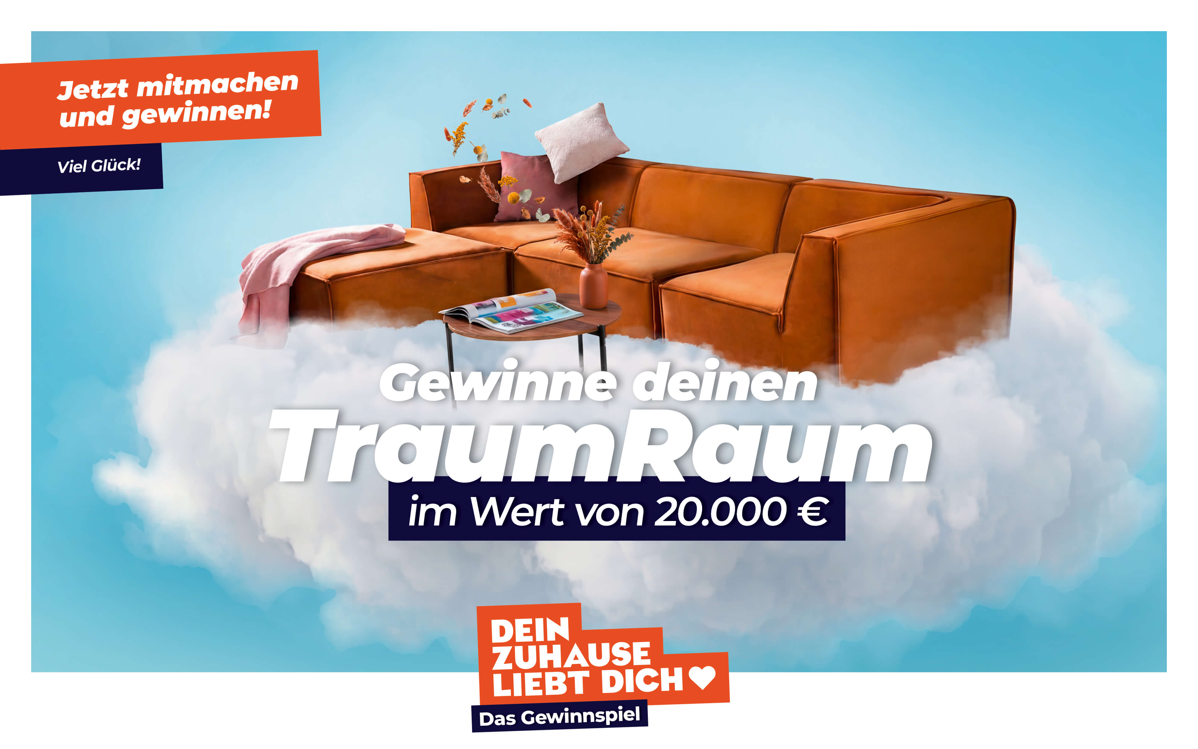 Gewinnspiel TraumRaum: komplette Einrichtung im Wert von 20.000 Euro gewinnen bei Wagner Wohnen